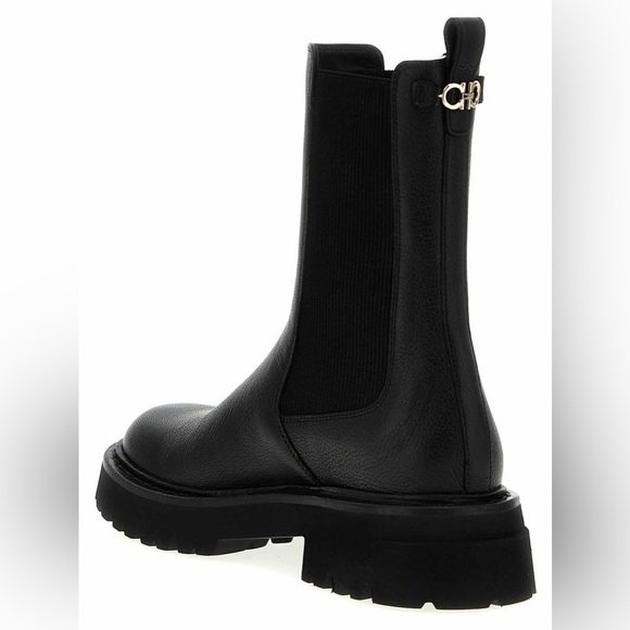 Ferragamo | Oderico Black Chunky Chelsea Boots New Size 8 - Picture 6 of 17